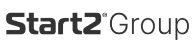 Logo von Start2Group in Schwarz-Weiß